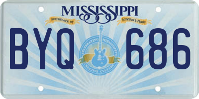 MS license plate BYQ686