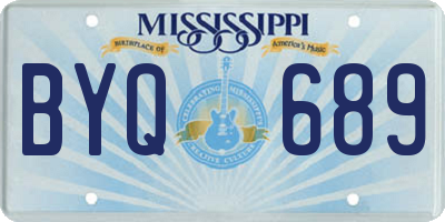 MS license plate BYQ689