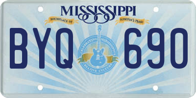 MS license plate BYQ690