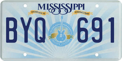 MS license plate BYQ691