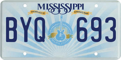 MS license plate BYQ693