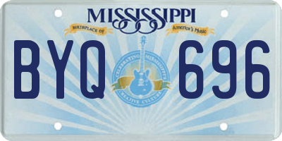 MS license plate BYQ696