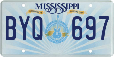 MS license plate BYQ697