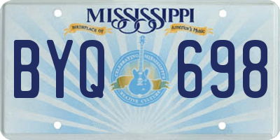 MS license plate BYQ698