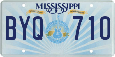 MS license plate BYQ710
