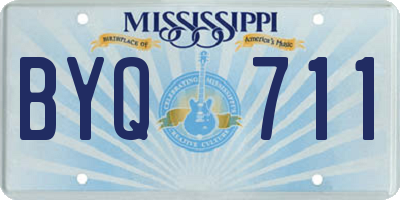 MS license plate BYQ711