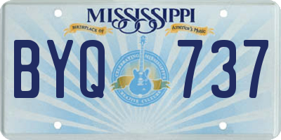 MS license plate BYQ737