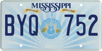 MS license plate BYQ752