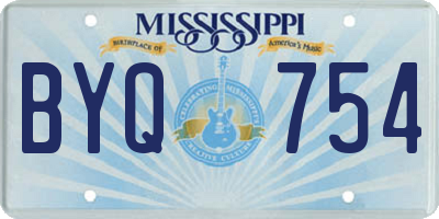 MS license plate BYQ754