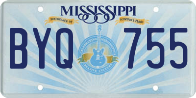 MS license plate BYQ755
