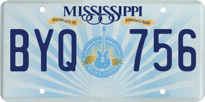 MS license plate BYQ756