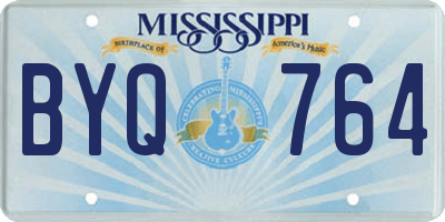MS license plate BYQ764