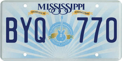 MS license plate BYQ770