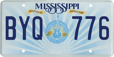 MS license plate BYQ776
