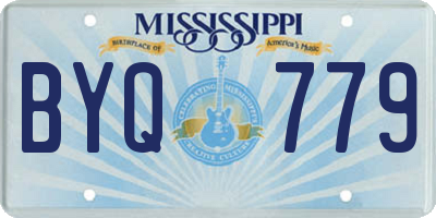 MS license plate BYQ779
