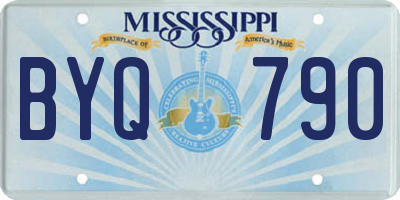 MS license plate BYQ790