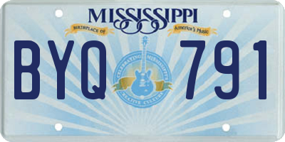 MS license plate BYQ791