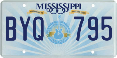 MS license plate BYQ795