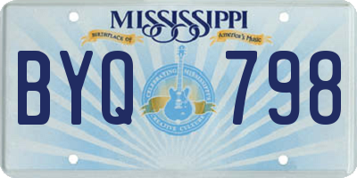MS license plate BYQ798