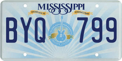 MS license plate BYQ799