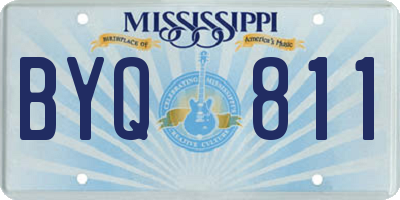 MS license plate BYQ811