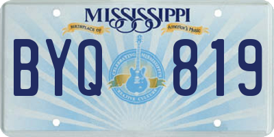 MS license plate BYQ819