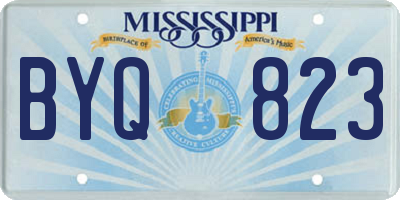 MS license plate BYQ823
