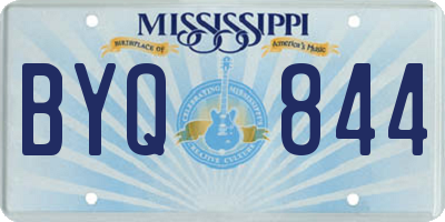 MS license plate BYQ844