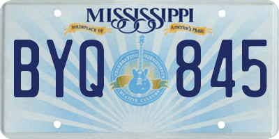 MS license plate BYQ845