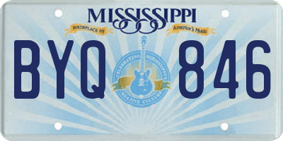 MS license plate BYQ846