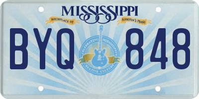 MS license plate BYQ848
