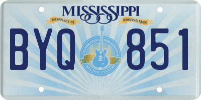 MS license plate BYQ851