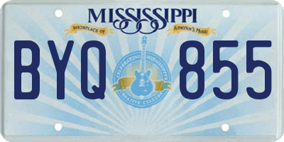 MS license plate BYQ855