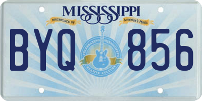 MS license plate BYQ856