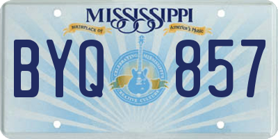 MS license plate BYQ857