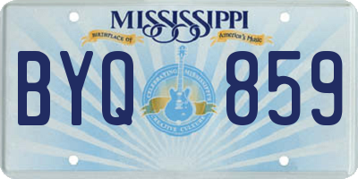MS license plate BYQ859