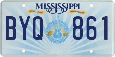 MS license plate BYQ861