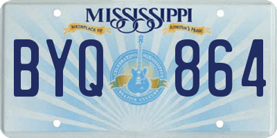 MS license plate BYQ864