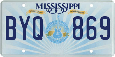MS license plate BYQ869