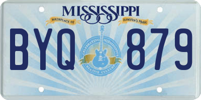 MS license plate BYQ879
