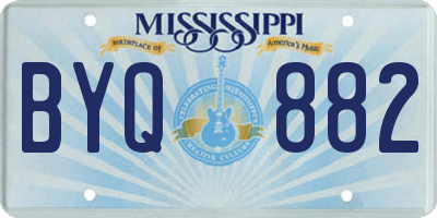 MS license plate BYQ882