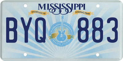 MS license plate BYQ883