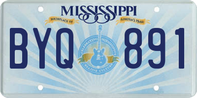 MS license plate BYQ891