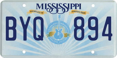 MS license plate BYQ894