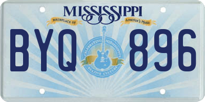 MS license plate BYQ896