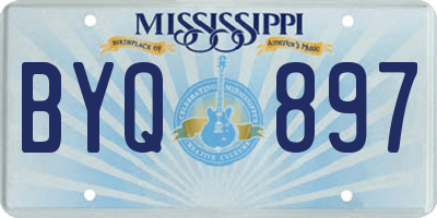 MS license plate BYQ897