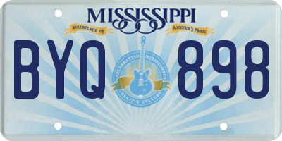 MS license plate BYQ898