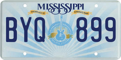 MS license plate BYQ899