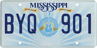 MS license plate BYQ901