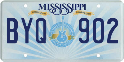MS license plate BYQ902